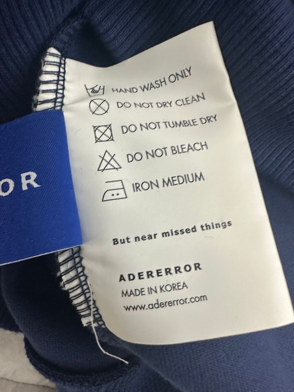 [A3] 아더에러 네이비 베리프 후드 상품이미지5