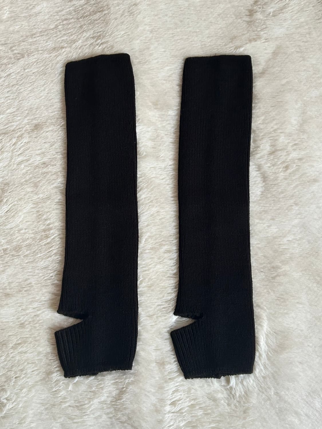 더티스 니트 리브 레그 워머 아이보리, 블랙, 베이지, 그레이 상품이미지8