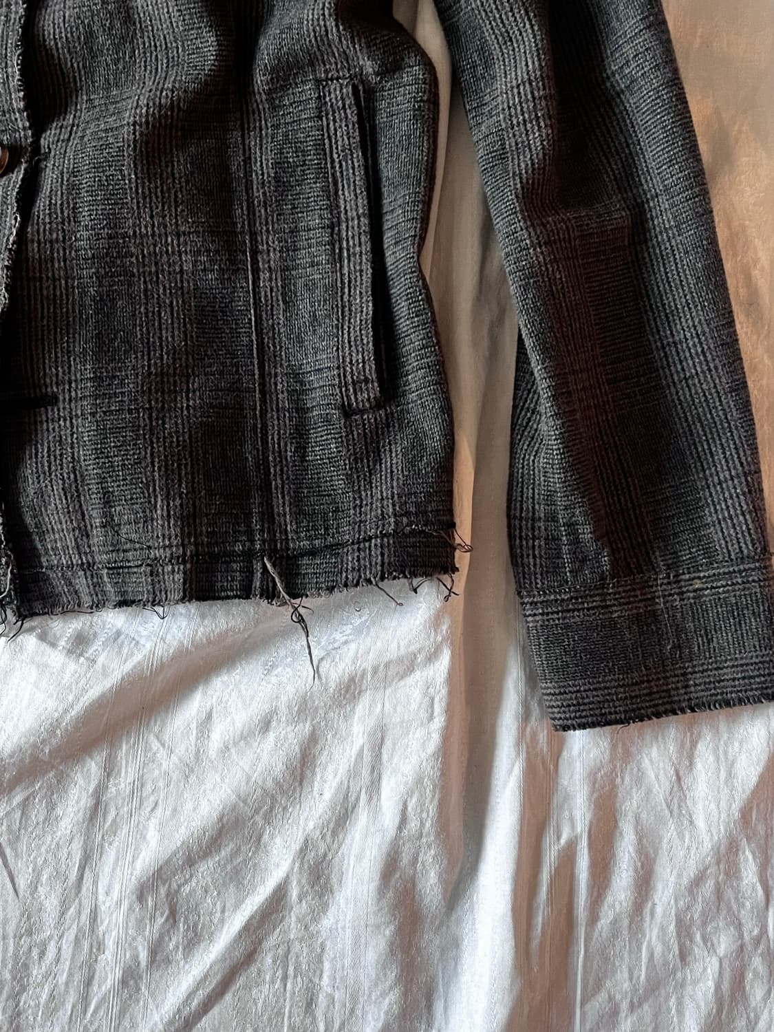 Vintage Grunge Cotton Blazer 상품이미지4