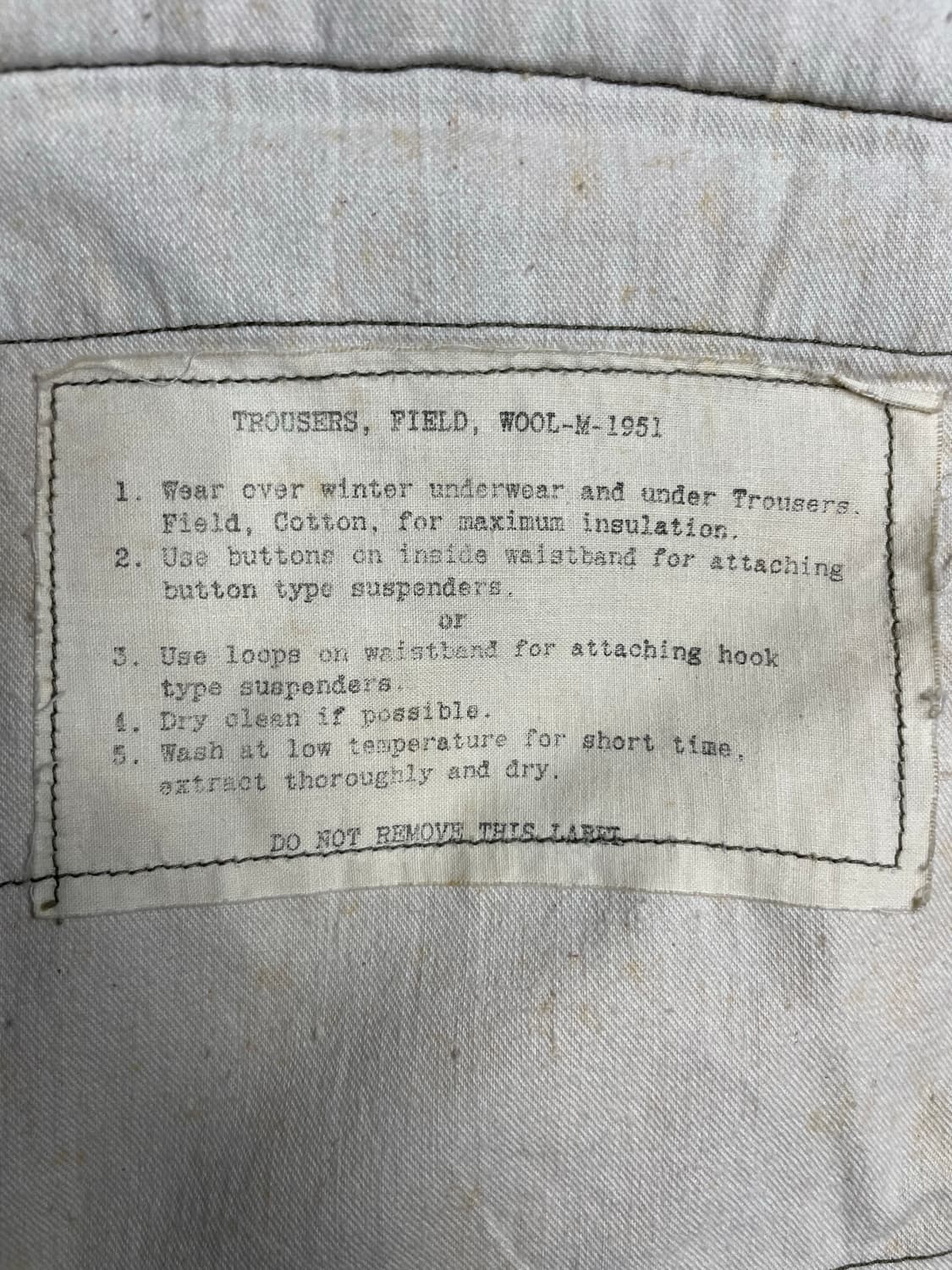 60s US ARMY M51 트라우저 필드팬츠 상품이미지10