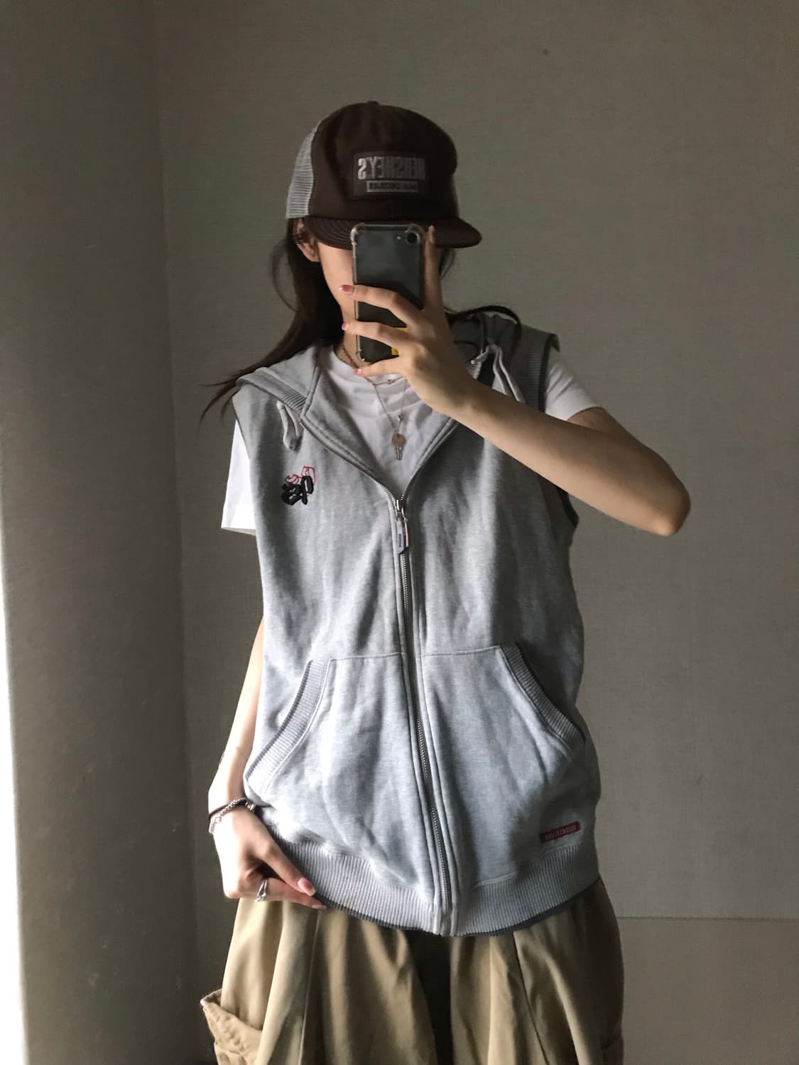 퀵실버 오버핏 후드 베스트 상품이미지5