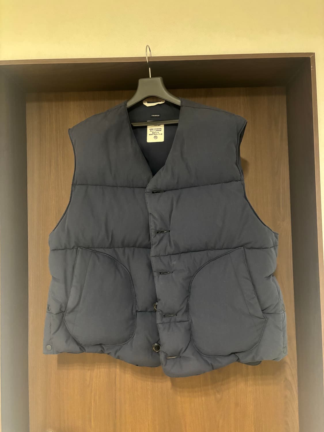 [S] 나나미카 네이비 다운 베스트 상품이미지1