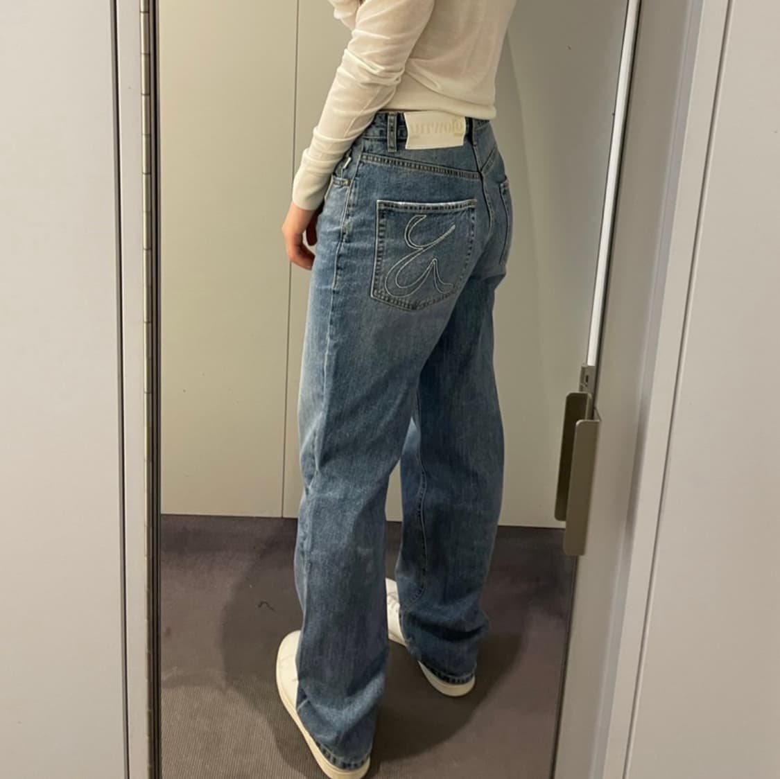 글로니 93 미드라이즈 루즈핏 데님 s 상품이미지1