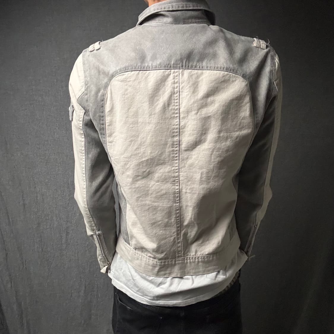 아이보리 스컬 라이더 자켓 상품이미지5