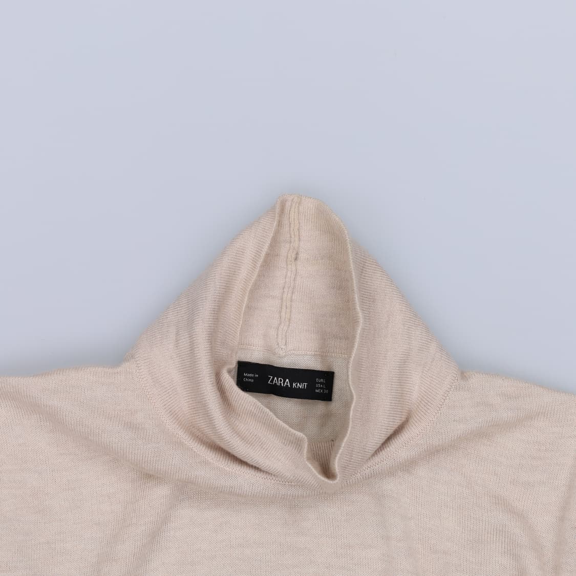 [EUR L] 자라 여성 터틀넥 니트스웨터 1219H1 상품이미지4