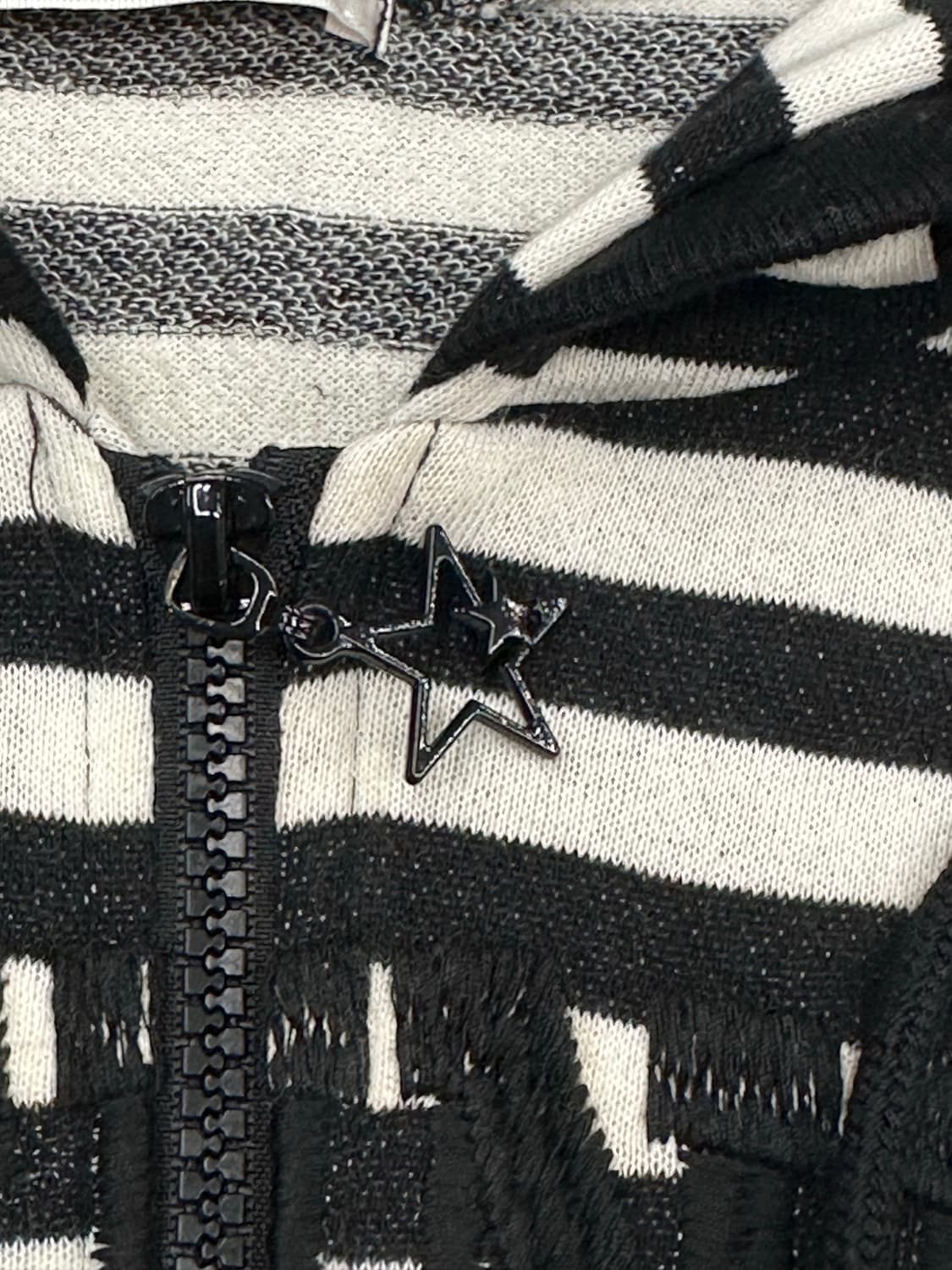 XL)Japanese vintage 여성 자수 레터링 스트라이프 반팔 후 상품이미지3