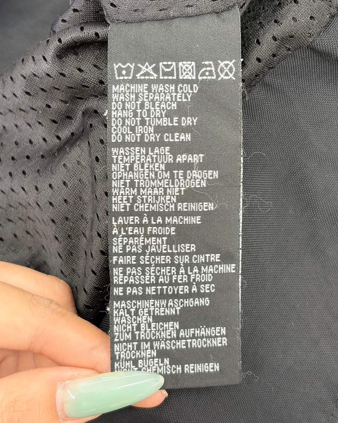 할리 데이비슨 블랙 레이싱 나일론 자켓  상품이미지8