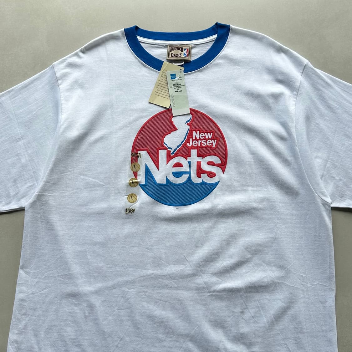 [L-XL](새상품)마제스틱 NBA 뉴저지 링거 반팔 티셔츠 상품이미지4