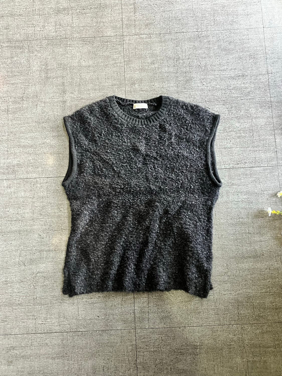 일본빈티지 Relievo 올드스쿨아메카지 뽀글이 양털니트베스트 상품이미지1