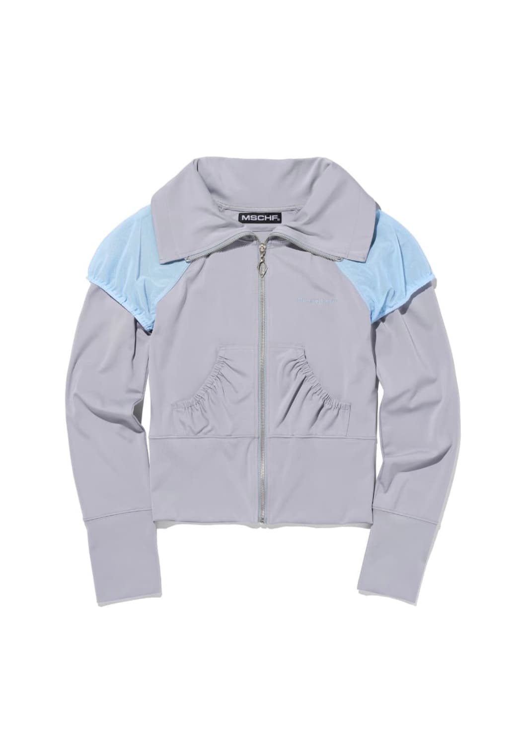 미스치프 메쉬 터틀넥 집업 상품이미지1