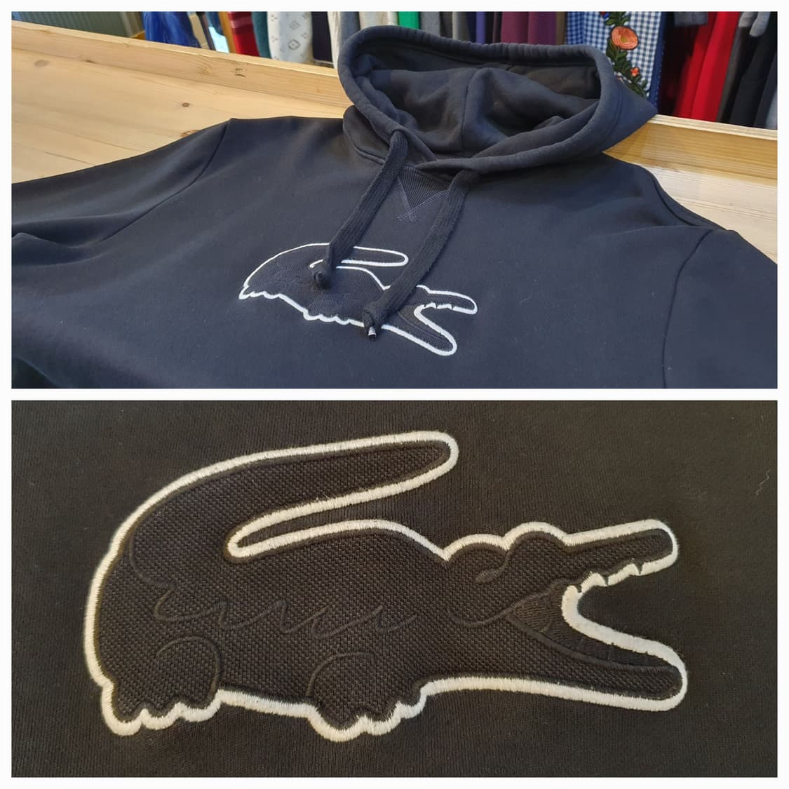 100.라코스테 빅로고 후드티 상품이미지3