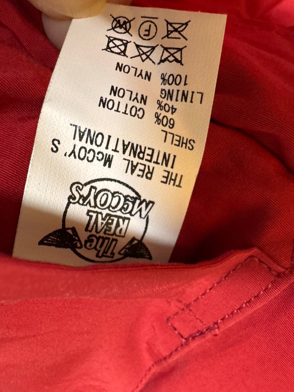 리얼맥코이 후드다운 카라코람 레드 44 상품이미지5