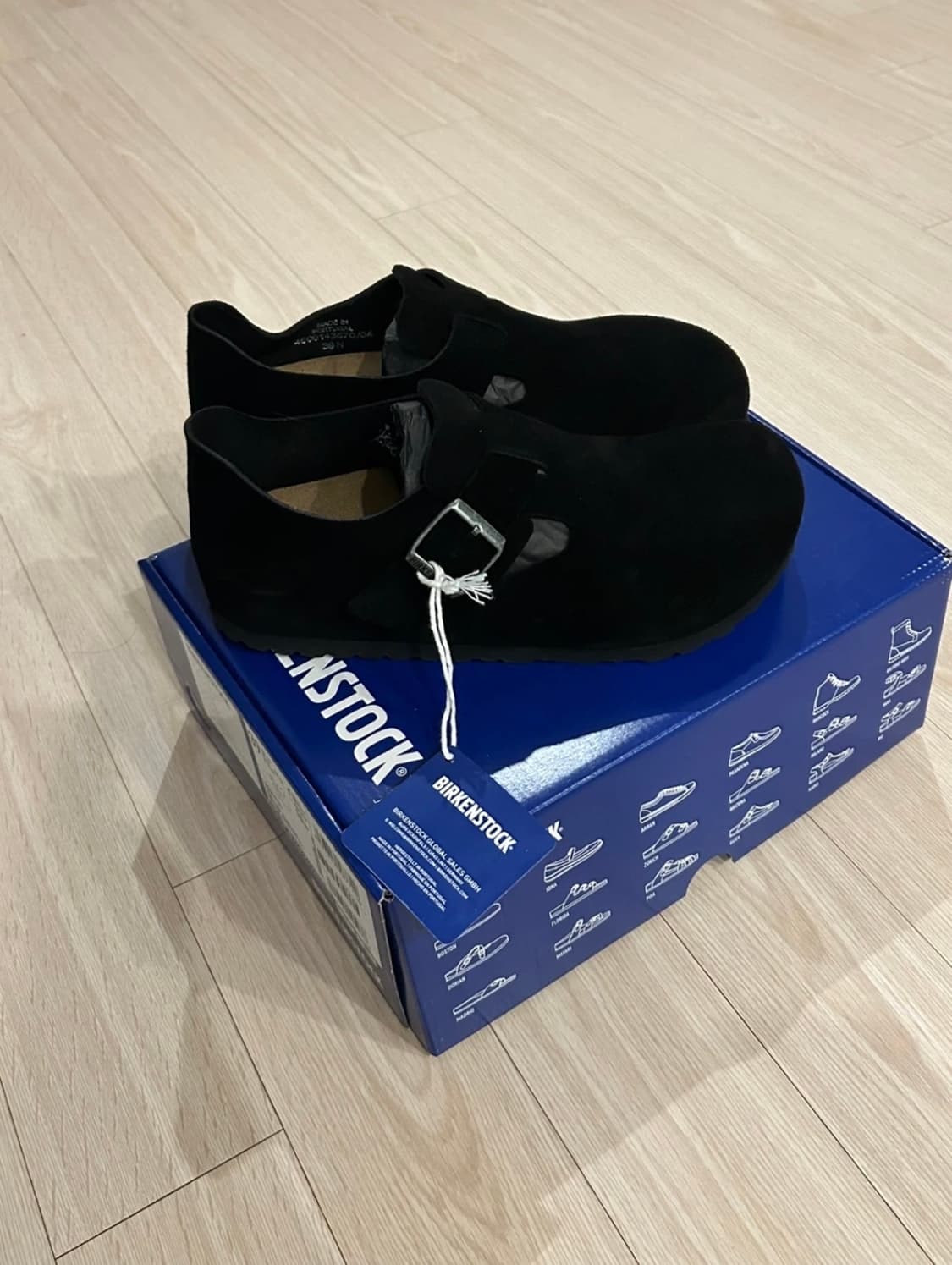 버켄스탁 런던 스웨이드 블랙 250 새상품 상품이미지1