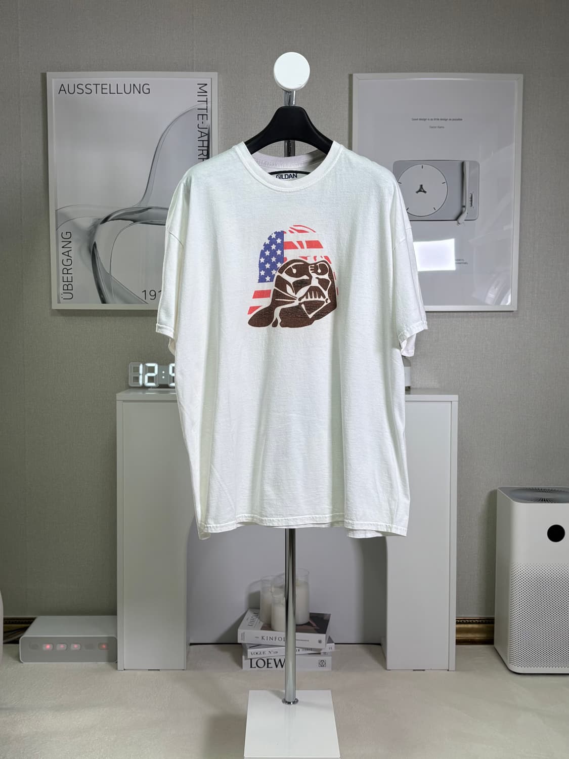 다스베이더 성조기 프린팅 빈티지 반팔 (GILDAN) 2XL 상품이미지1