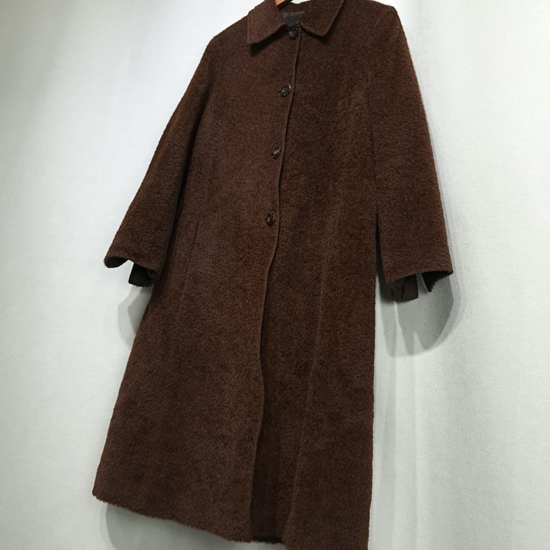 CN899W M 막스마라 알파카 버진울 부클 클래식 테디 코트 상품이미지2