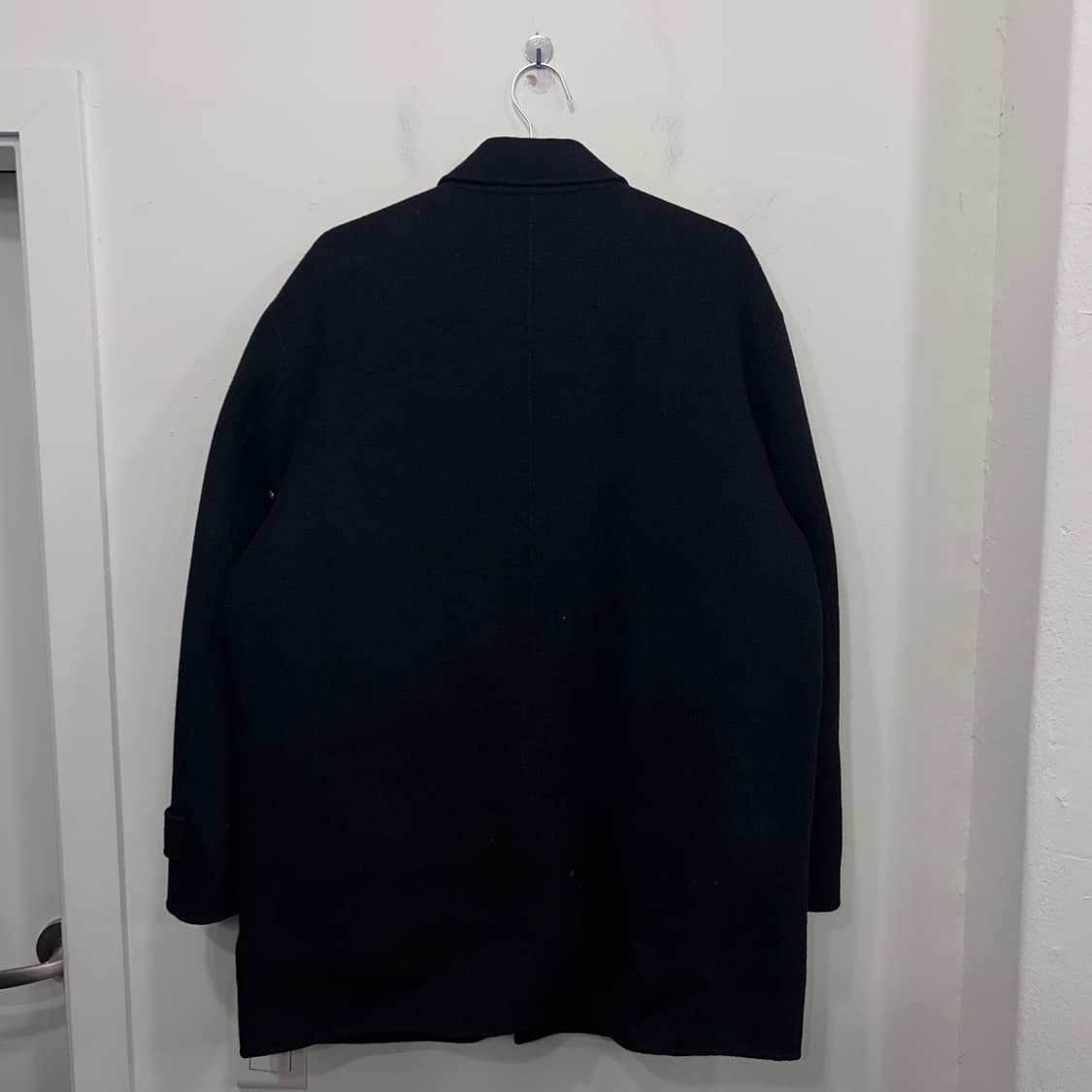 로가티스 히든버튼 울 미니멀 카라 하프코트 상품이미지6