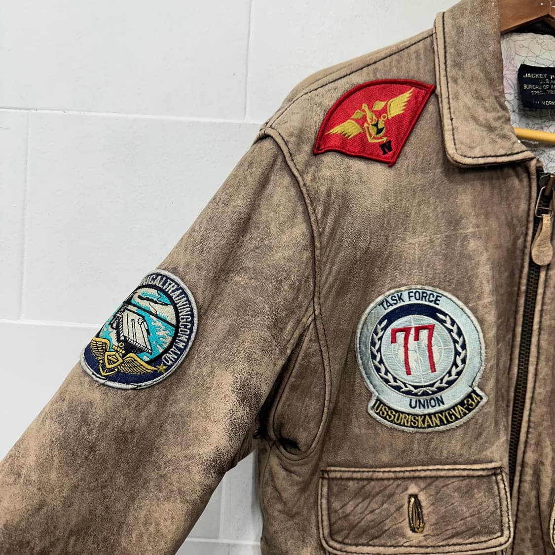 아비렉스 U.S NAVY G-1 레더자켓 상품이미지5