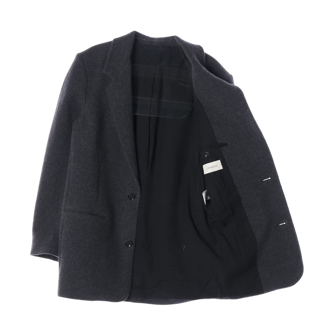 [S]르메르 울캐시미어100% 23FW 차콜 오버 겨울 블레이저 자켓
 상품이미지4