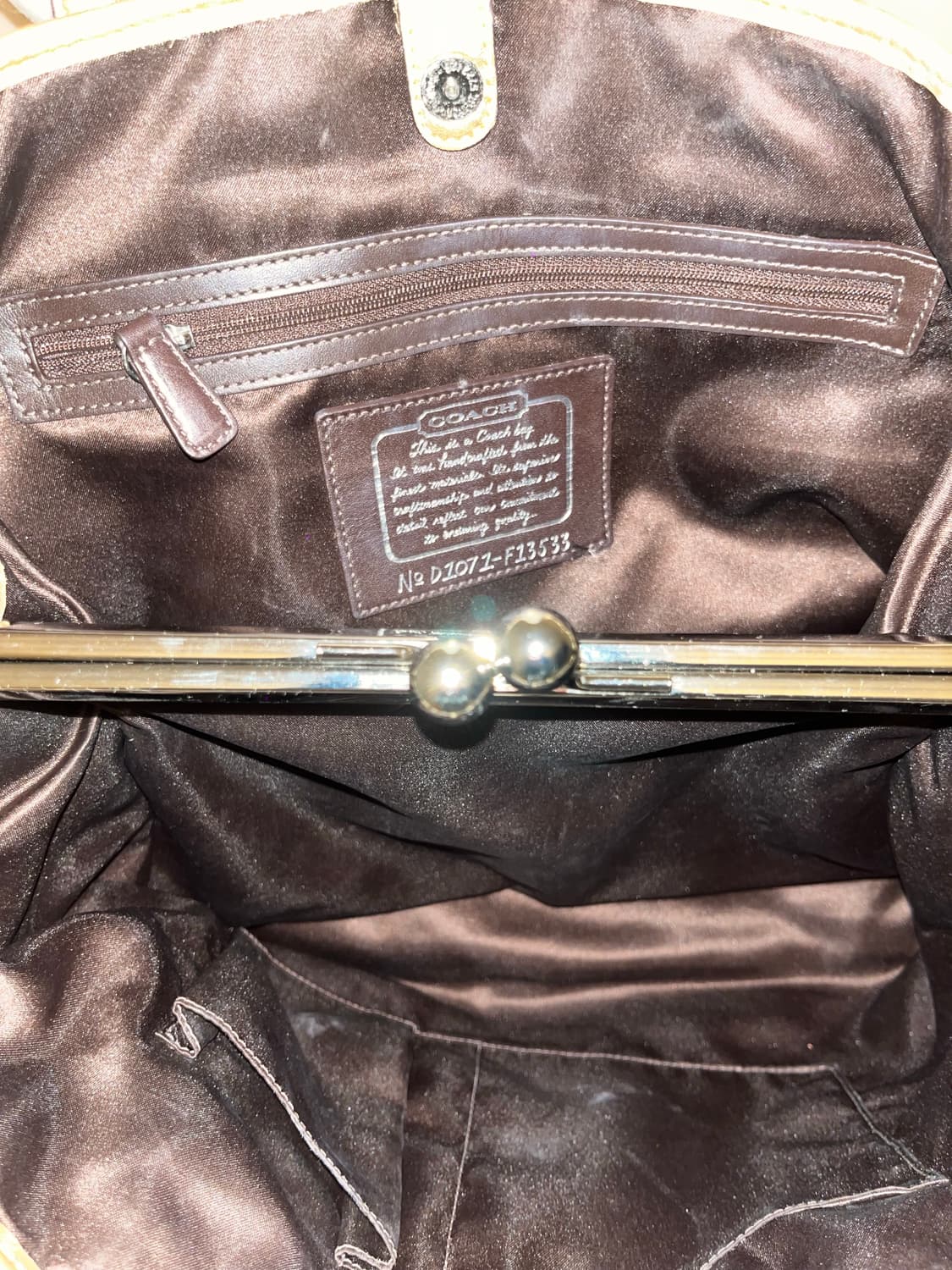 Coach Beige Square Bag 상품이미지6