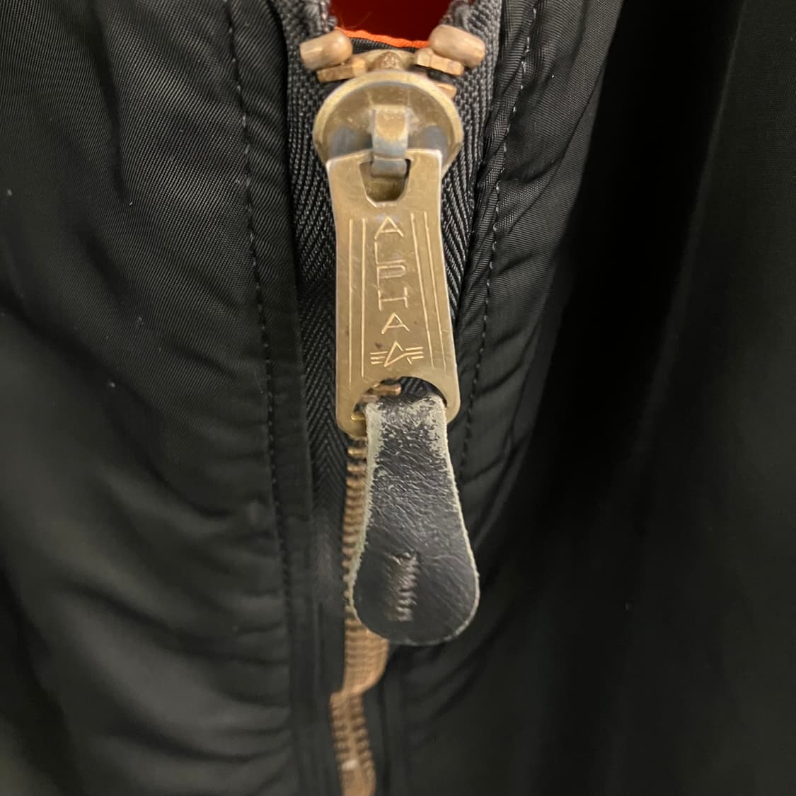알파인더스트리 블랙 ma-1 항공 점퍼 XL 상품이미지4