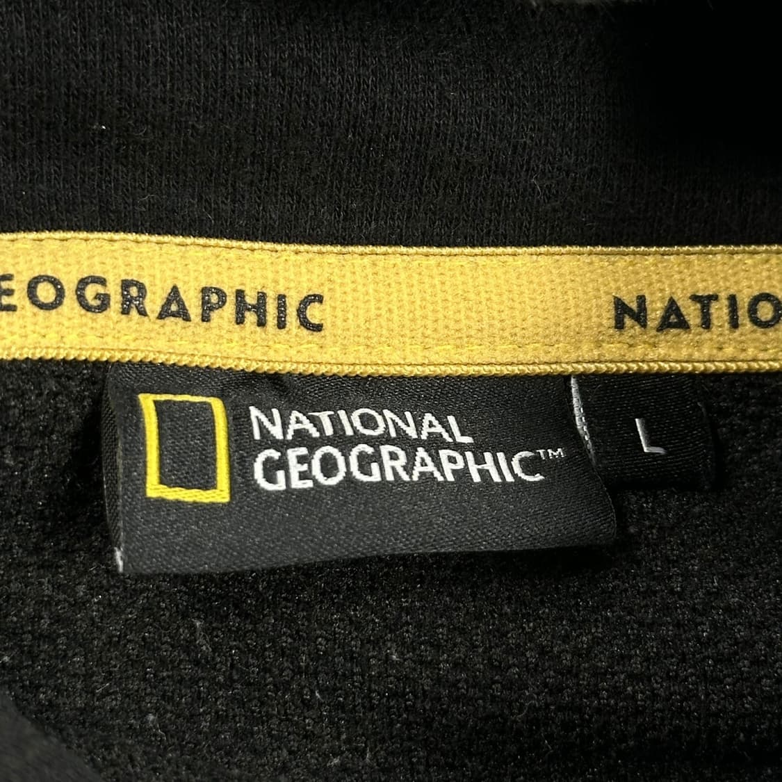 내셔널지오그래픽 와펜 블랙 후드티 (L) 상품이미지4