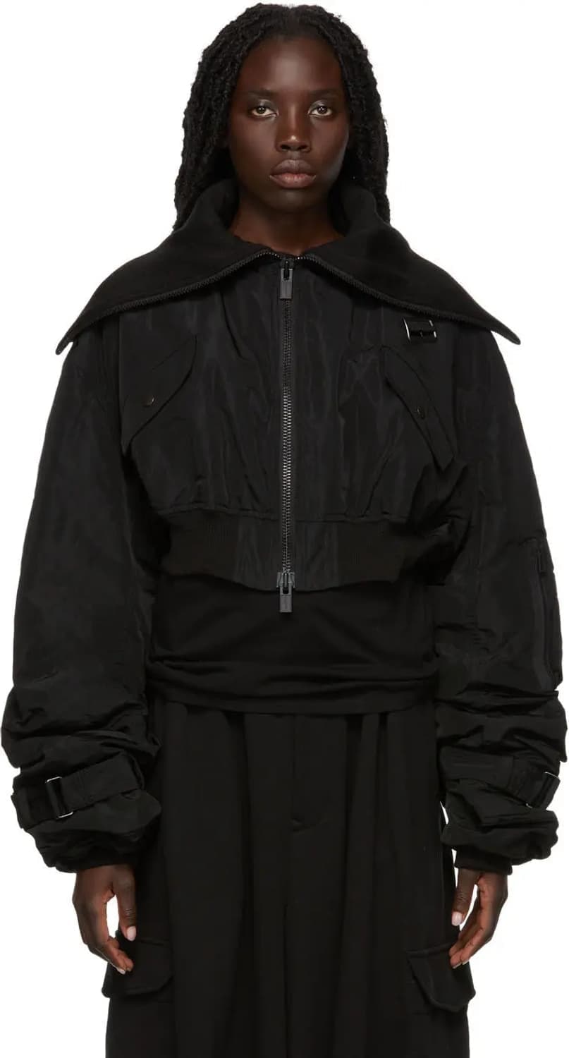 요지 야마모토 펨므 FW21 크롭 본디지 봄버 상품이미지1