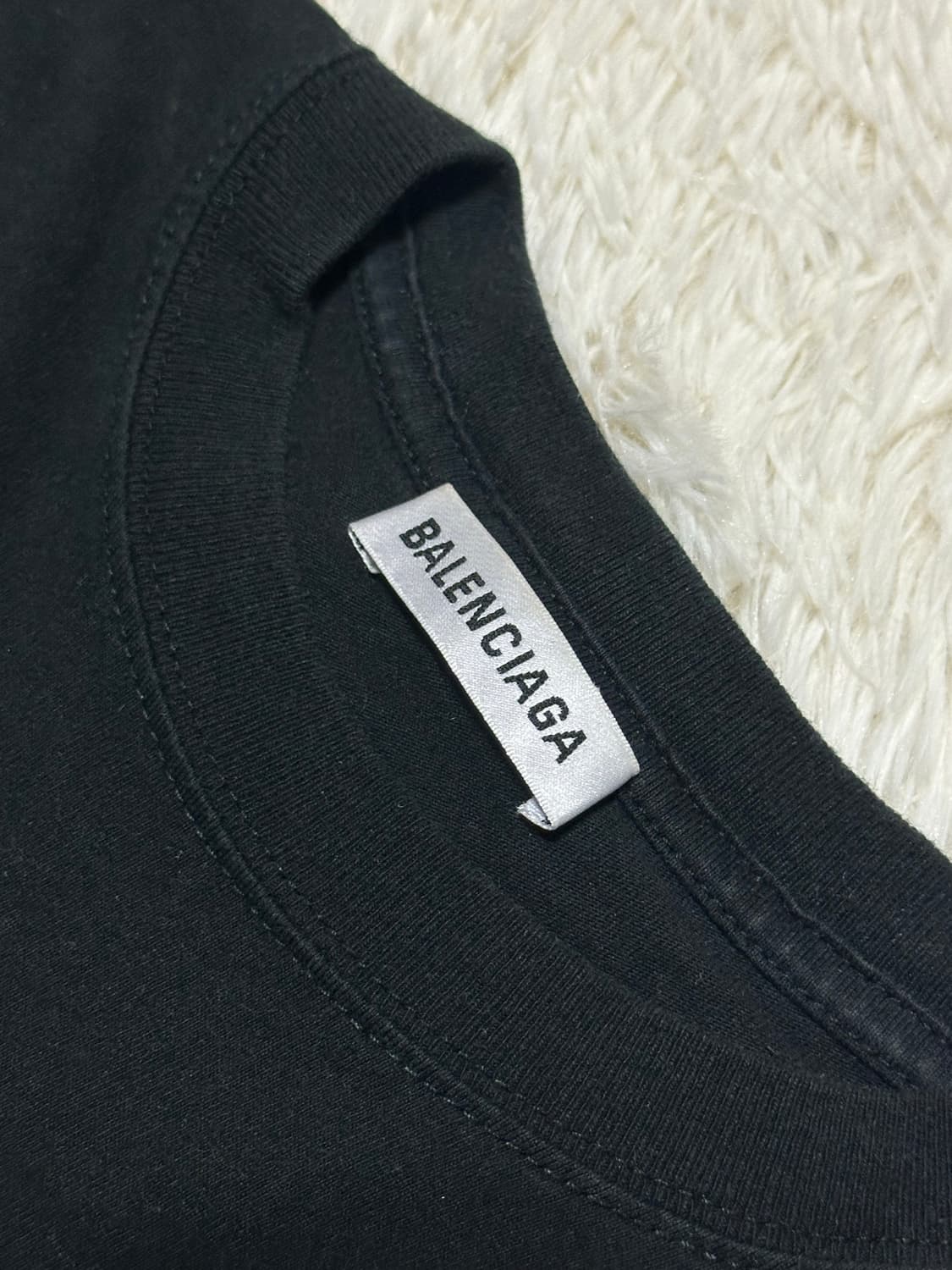 발렌시아가 BB로고 블랙 반팔 S 상품이미지3