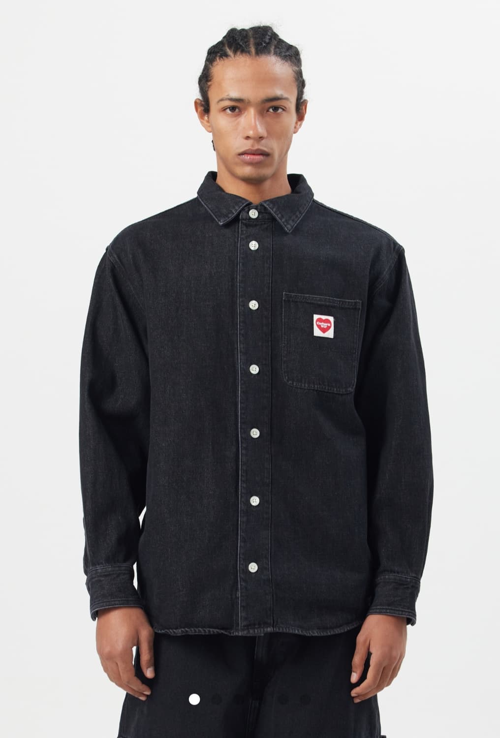 새상품)칼하트 내쉬 블랙 긴팔 셔츠 상품이미지1