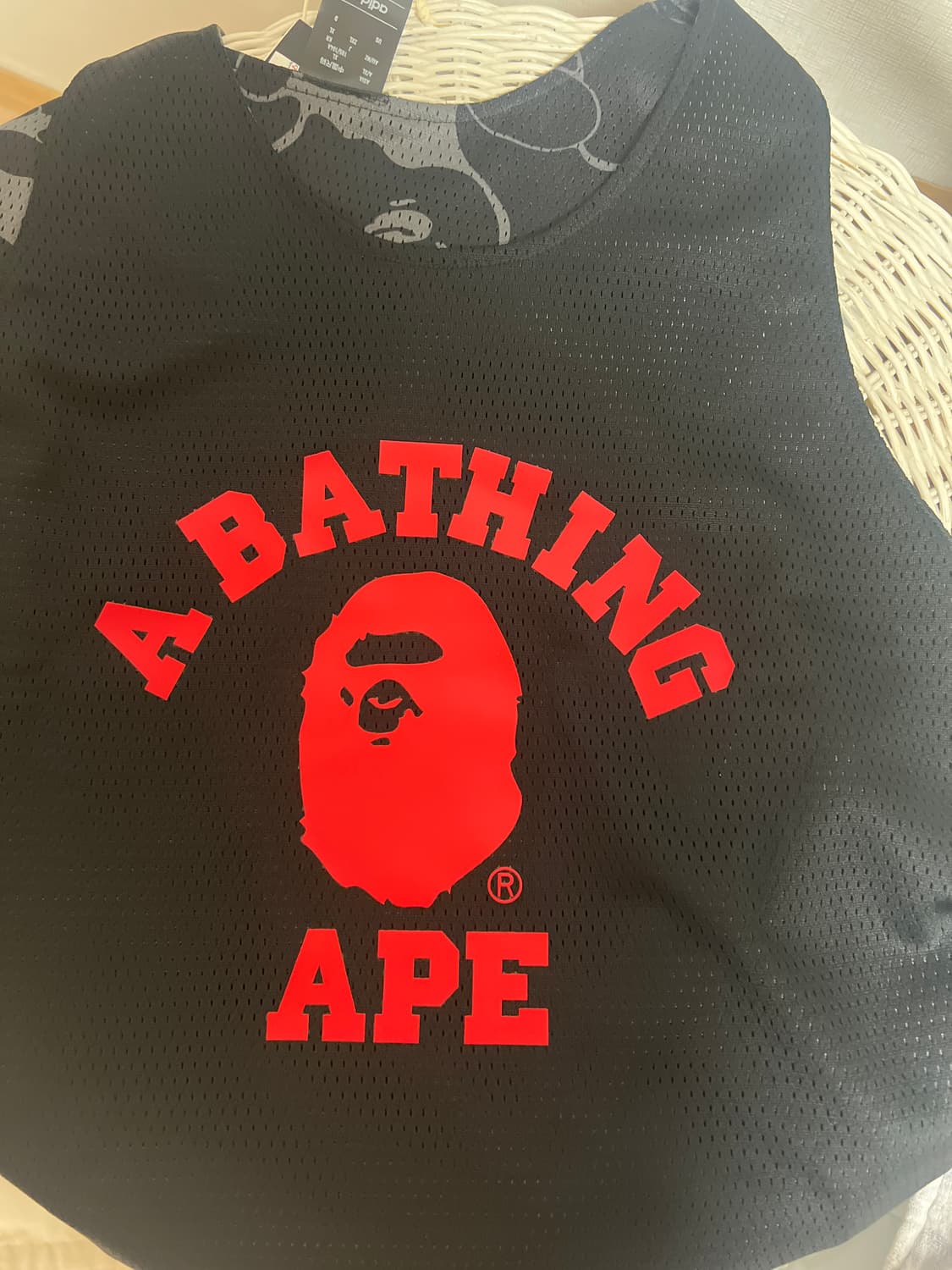 아디다스 x 베이프 데임 9 리버시블 베스킷볼 저지 카본 - KR 사이즈 상품이미지2