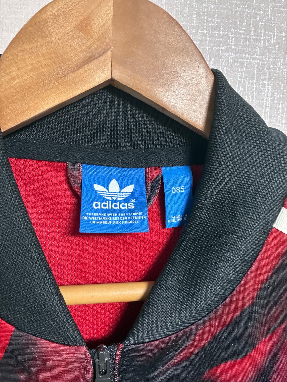 빈티지 아디다스 져지 레드/블랙 XS 상품이미지3