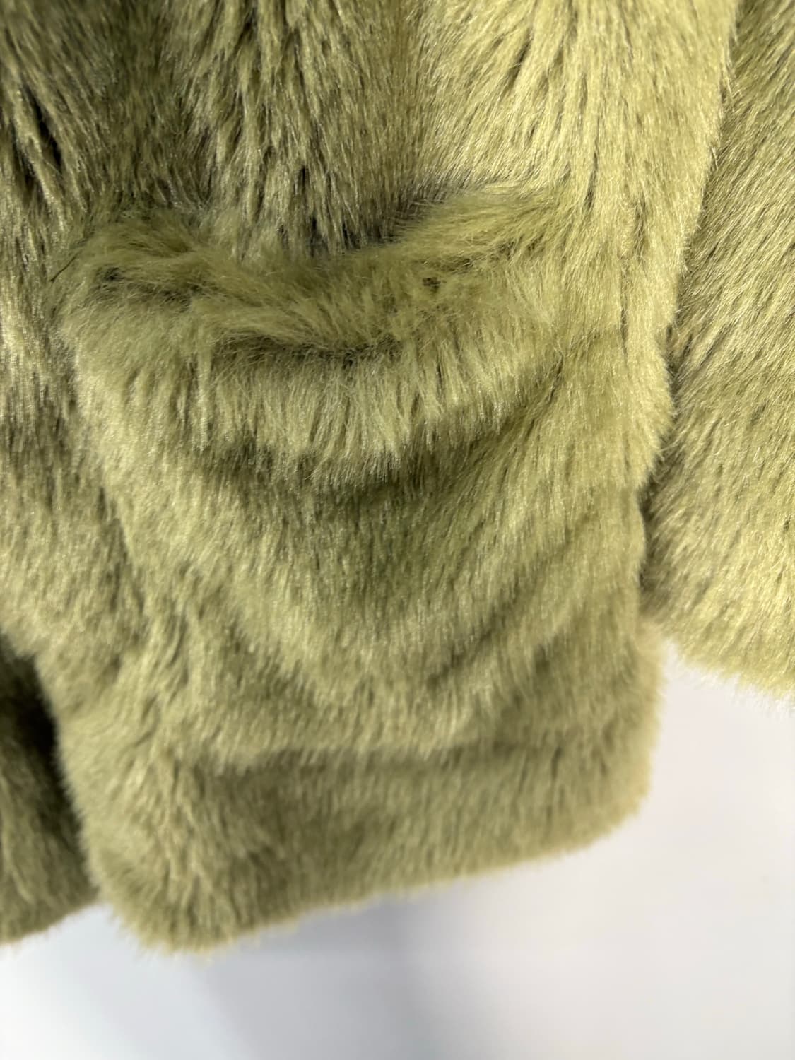 LOVE MY SANTA 올리브 그린 모피 코트 A2841 상품이미지4