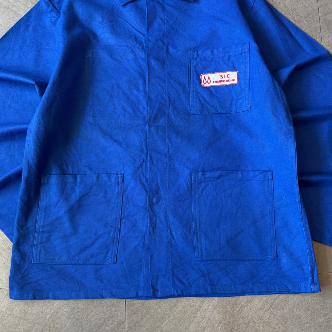 90년대 빈티지 프랑스 생산 프렌치 워크 트윌코튼 자켓 상품이미지4