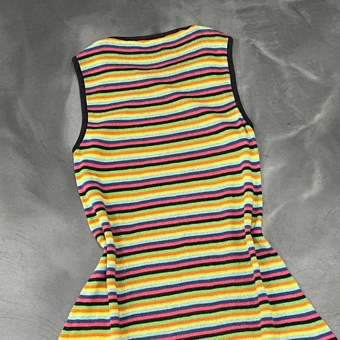  베네통 스트라이프 슬리브리스 니트 원피스 y15984 상품이미지4