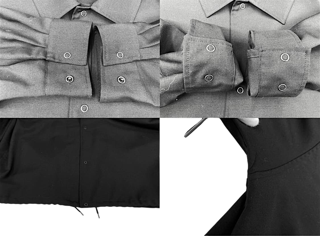 마카웨어 오가닉 모헤어 울 트로피컬 코치 자켓 블랙 상품이미지8