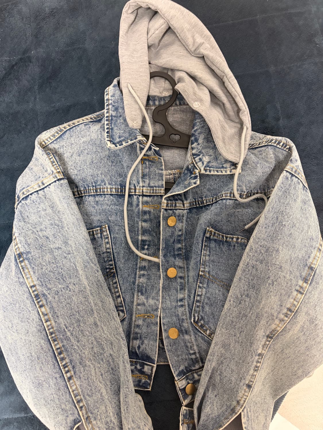 후드 (탈부착가능) 청자켓  상품이미지1