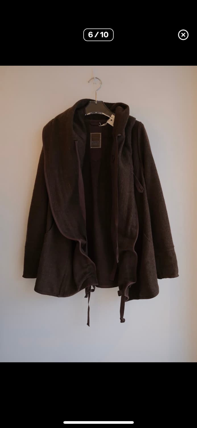 00s Bondage drape hood coat 상품이미지4