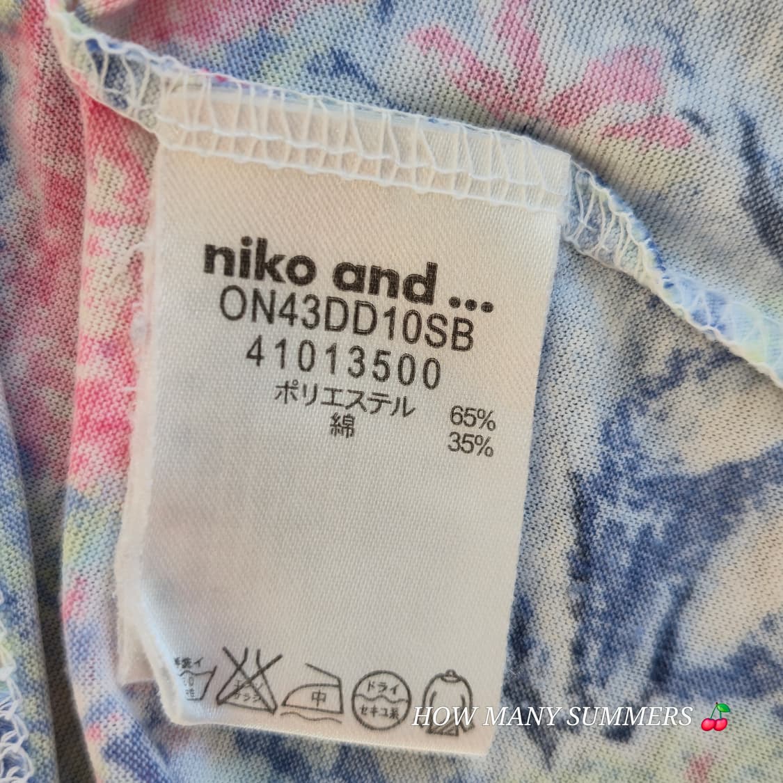 Niko and 플라워 패턴 슬리브리스  상품이미지7