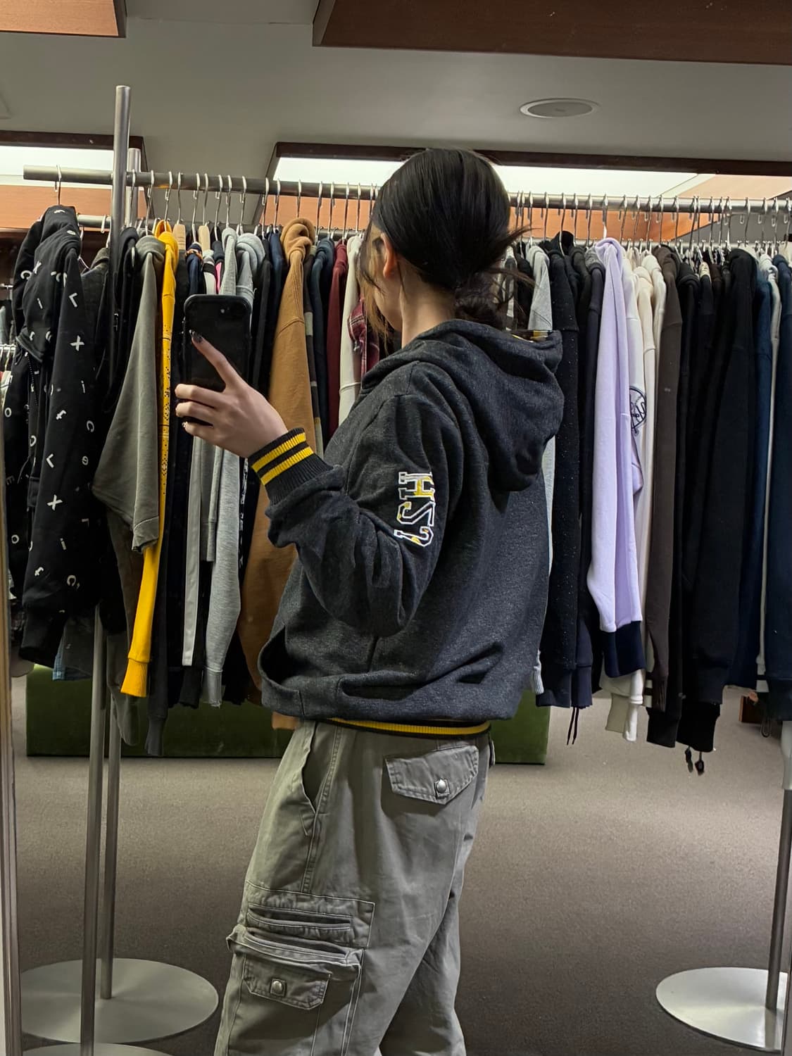 2XL)Hydrogen 빈티지 자수 플리스 후드집업 상품이미지2