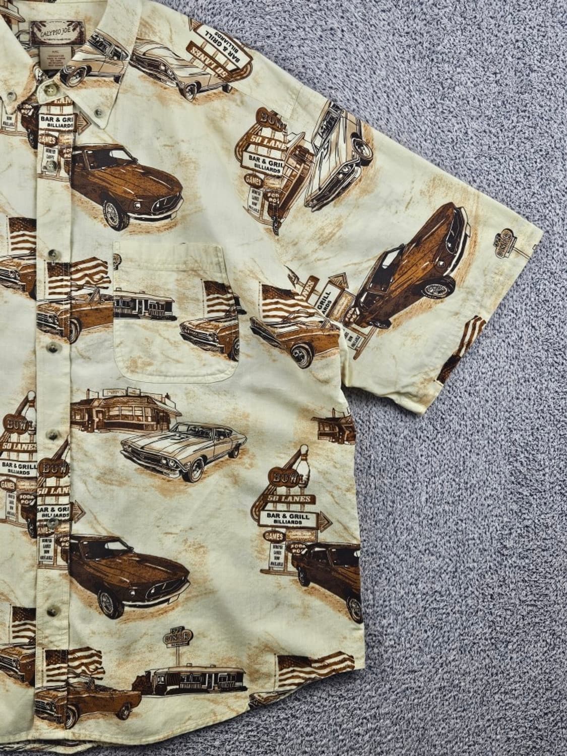 칼립소 조 레트로 패턴 반팔 셔츠 ( 2XL ) / 12745 상품이미지6