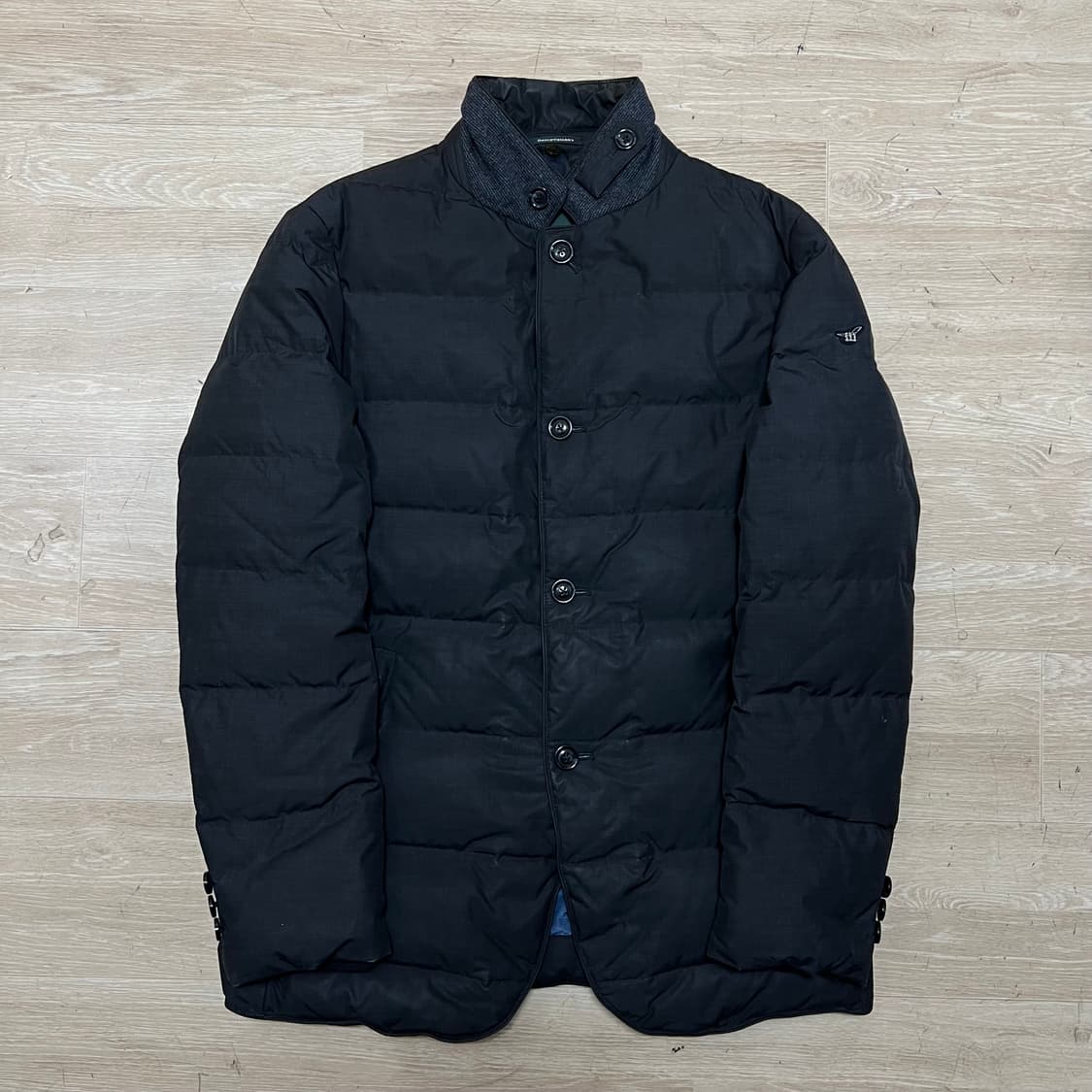 헨리코튼 다운 스탠드넥 와펜 숏 코트패딩 점퍼 [블랙] L/100 상품이미지1