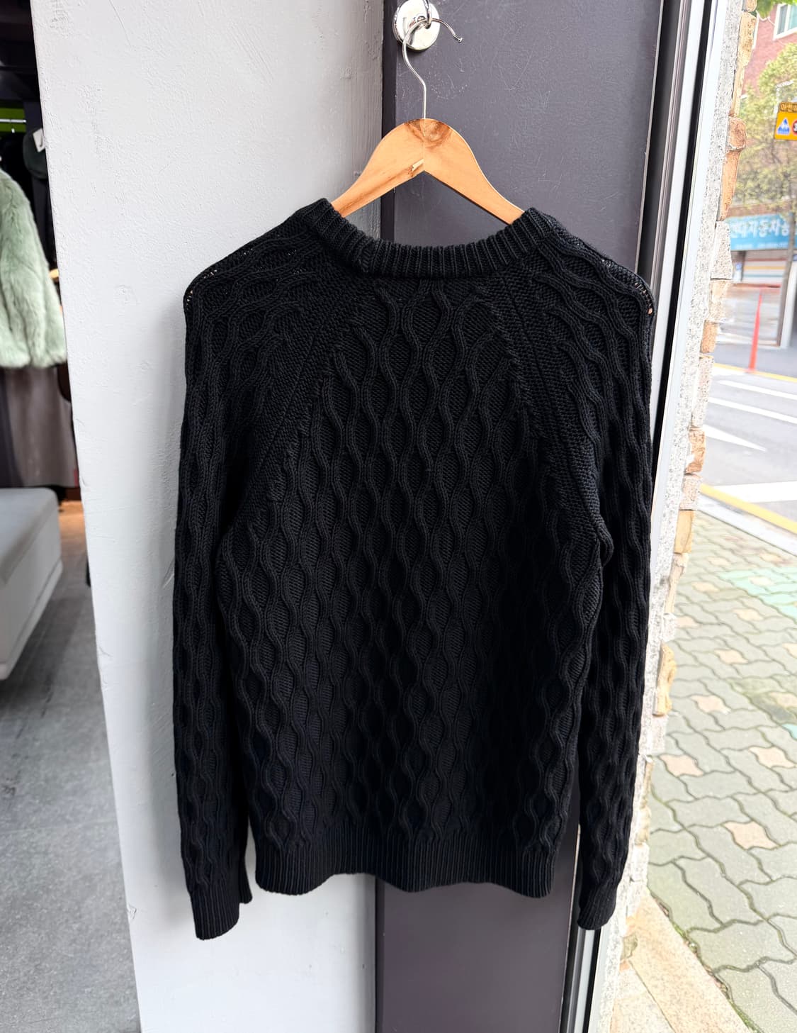 M/ 띠어리 와플패턴 울 스웨터 니트 상품이미지5