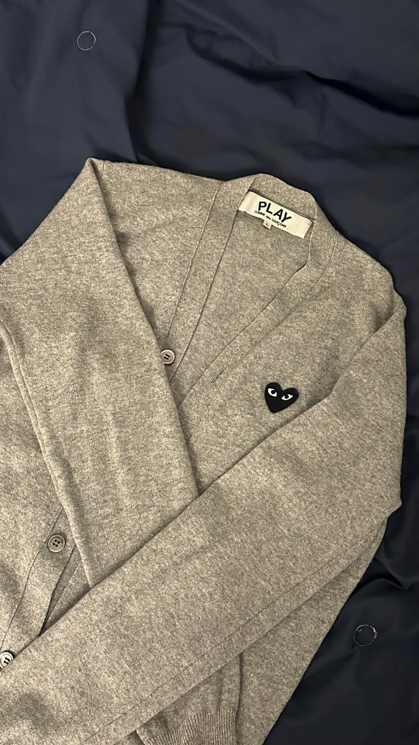 꼼데가르송 가디건 그레이 L 상품이미지1