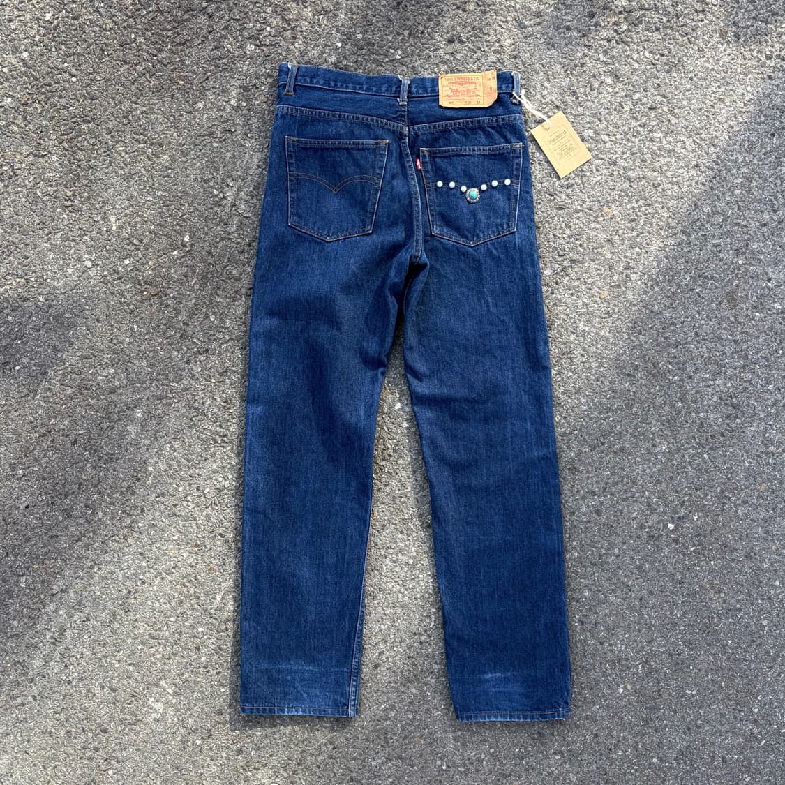 90s 리바이스 501 웨스턴 스터드 데님 made in USA (32) 상품이미지2