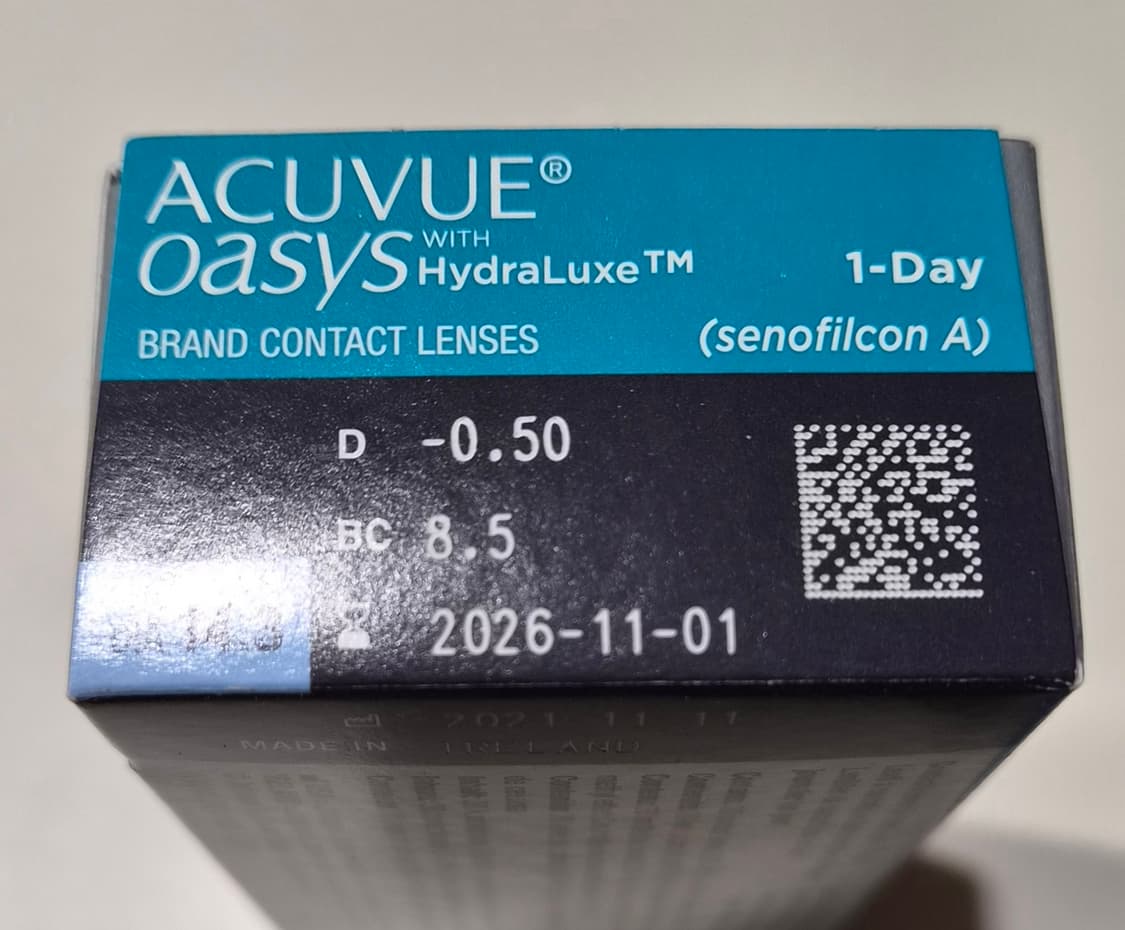 아큐브 오아시스 원데이렌즈( -0,50) 새제품 거의 4
박스 상품이미지2