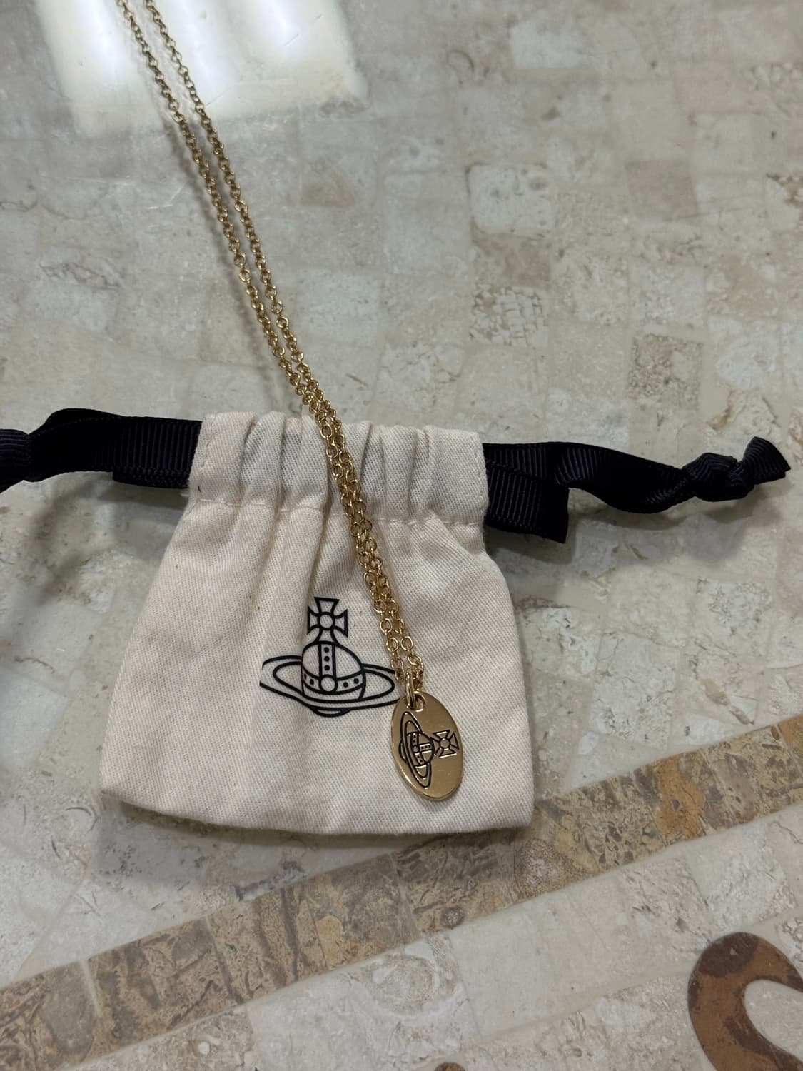 비비안웨스트우드 금장 투웨이 목걸이 상품이미지3