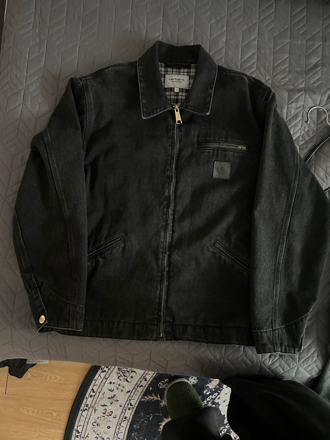 칼하트 블랙 워크자켓 상품이미지1