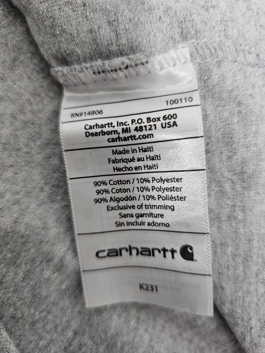 칼하트 롱슬리브 긴팔티셔츠 M 상품이미지4