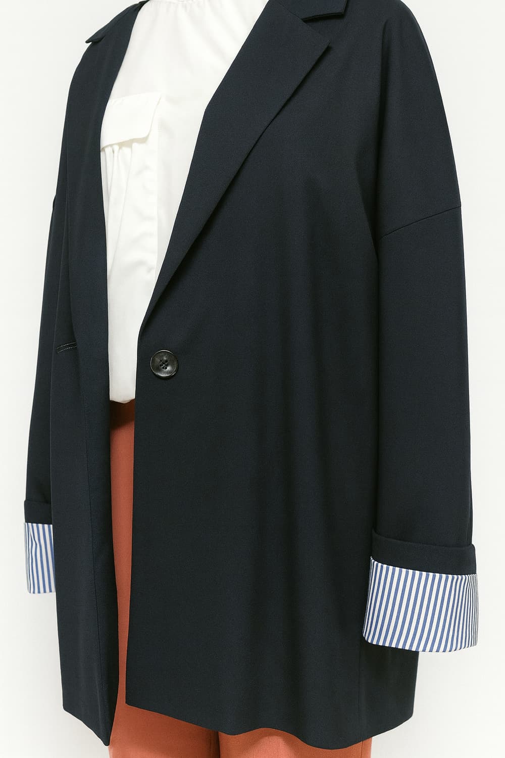 앤폴드 ENFOLD 네이비 오버핏 코트 38 상품이미지2