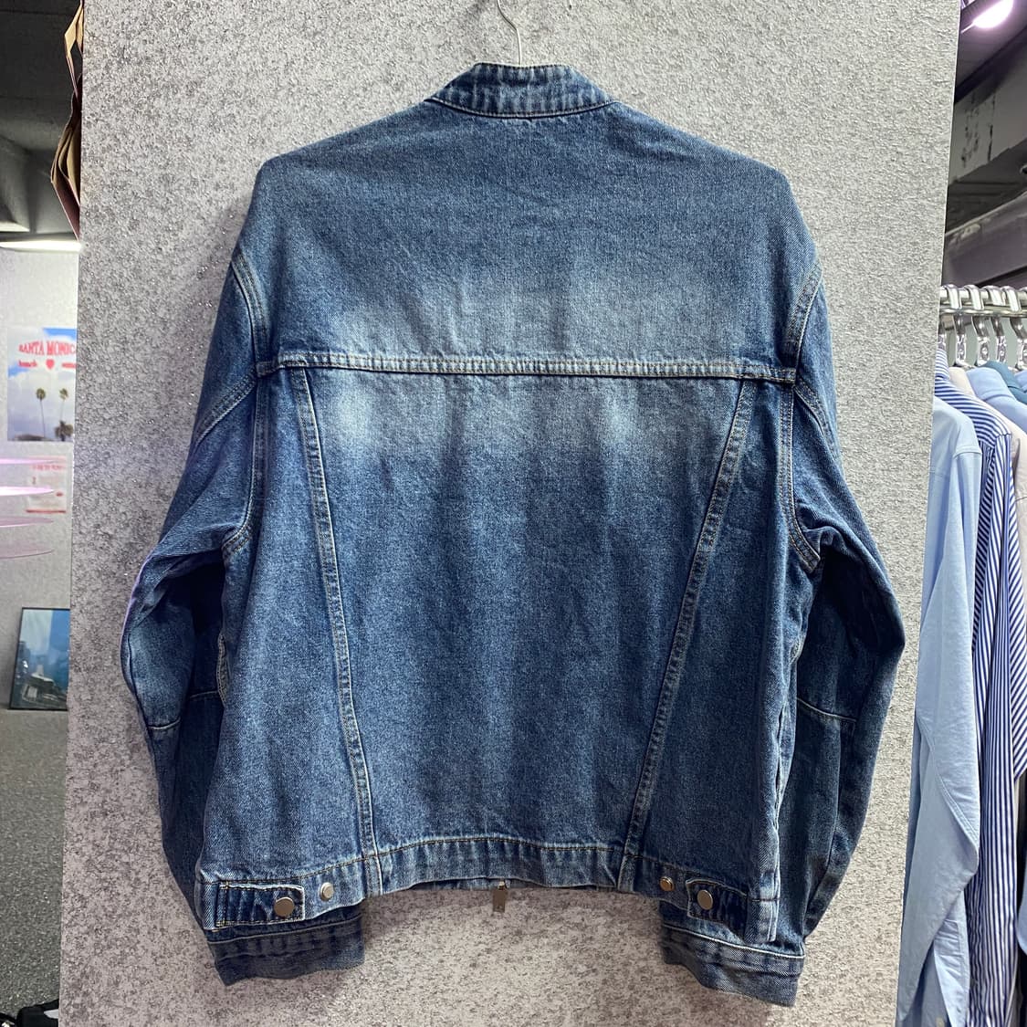 라퍼지스토어 커팅 데님 청자켓 B3632 상품이미지4