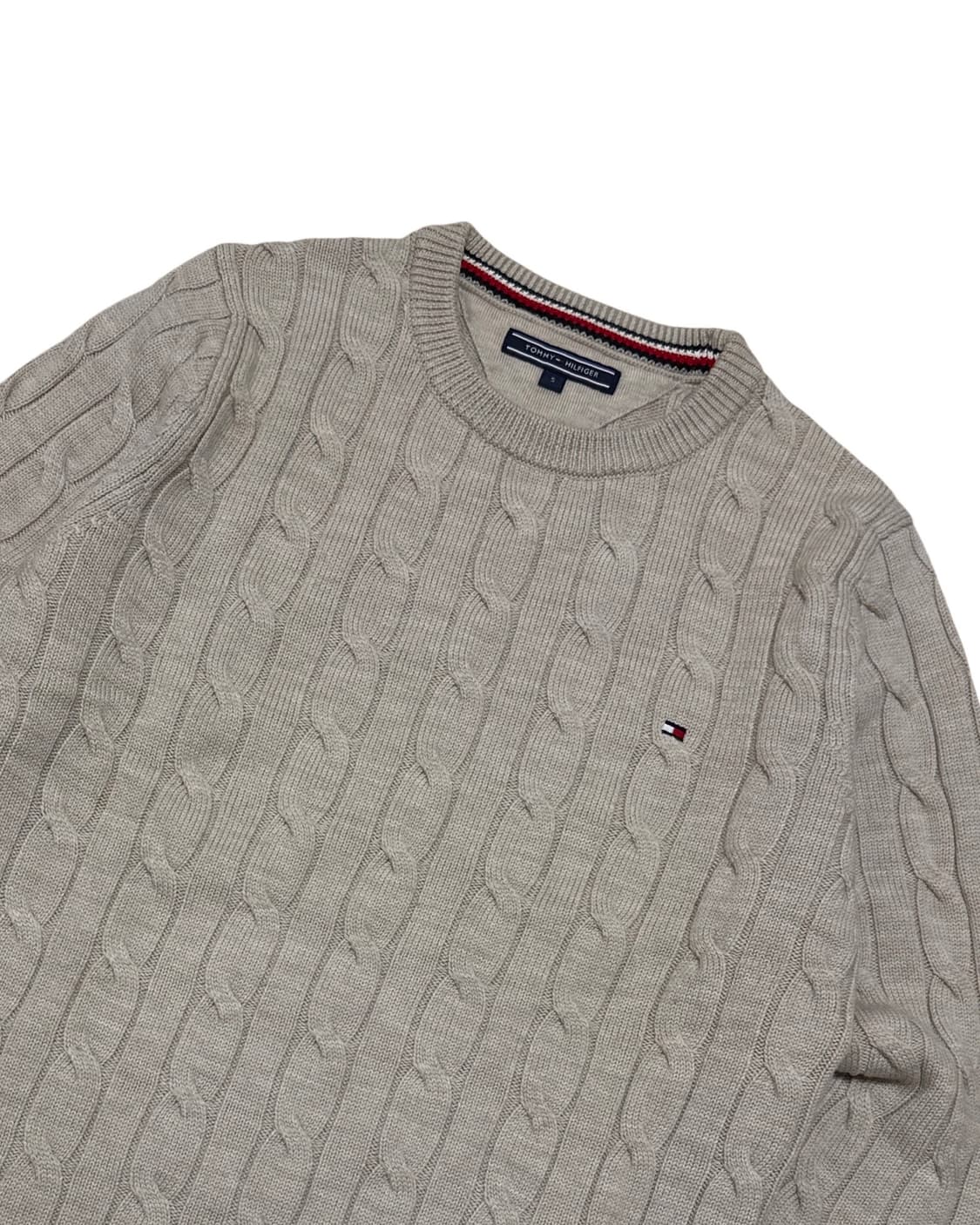 타미힐피거 베이지 케이블 니트 상품이미지3